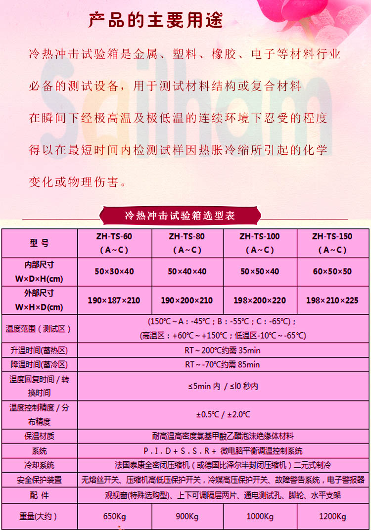 二箱式高低溫衝擊草莓视频下载网址選型表